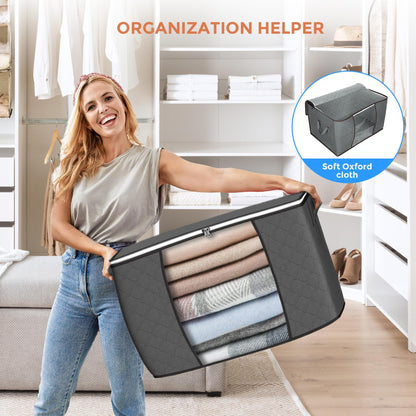 90L Foldable Storage Bags, 6 Pack