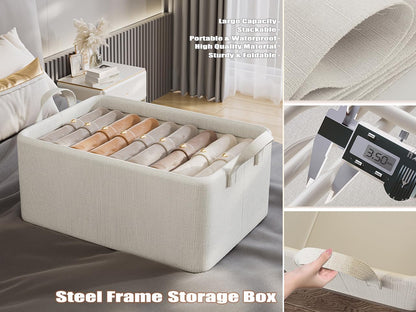 Stackable Fabric Closet Organizer with Handle