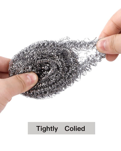 Stainless Steel Scourer Pads, 12 Pack