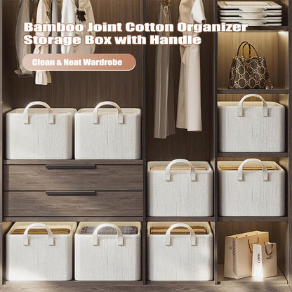 Stackable Fabric Closet Organizer with Handle