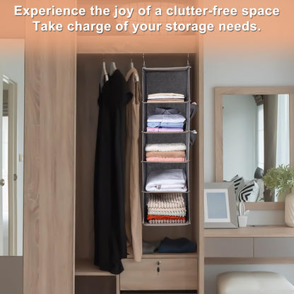5-Shelf Hanging Closet Organizer