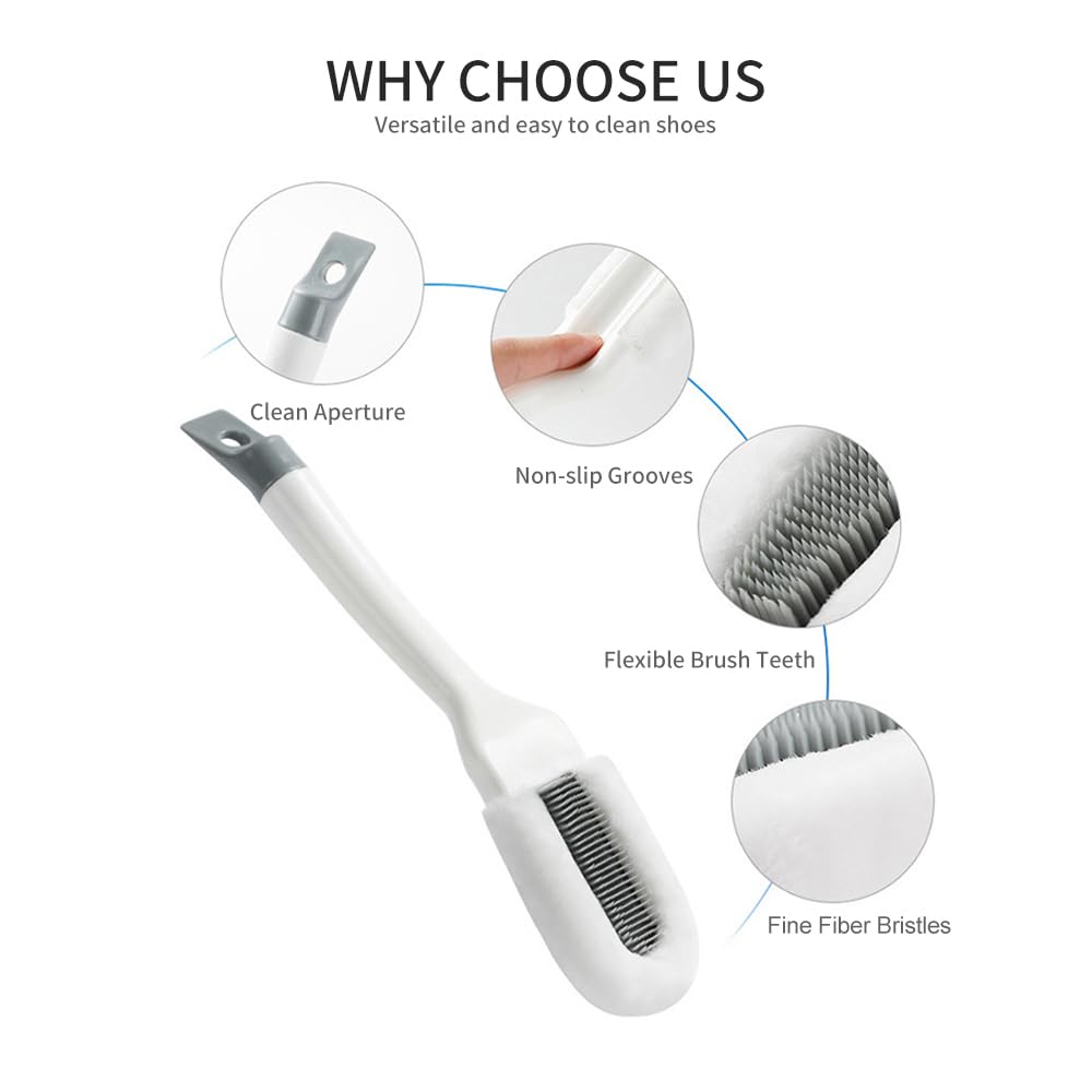 Long-Handle Soft Bristle Shoe Brush