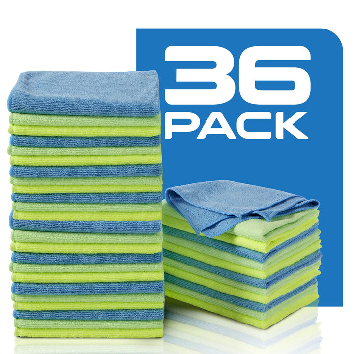 All-Purpose Microfiber Cleaning Cloths, 36 Pack