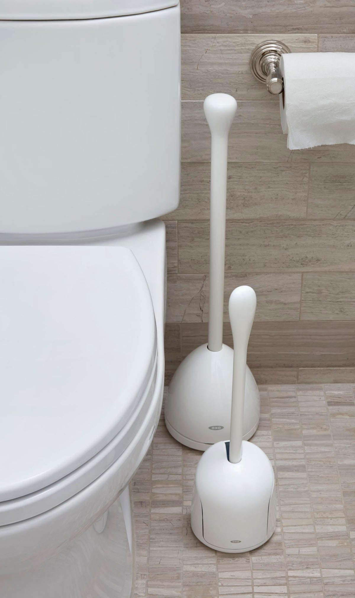 Compact Hideaway Toilet Brush