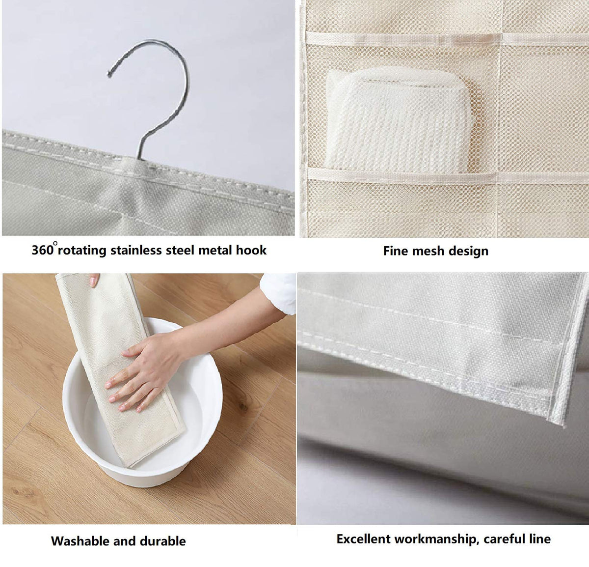 Dual-Sided Hanging Closet Organizer