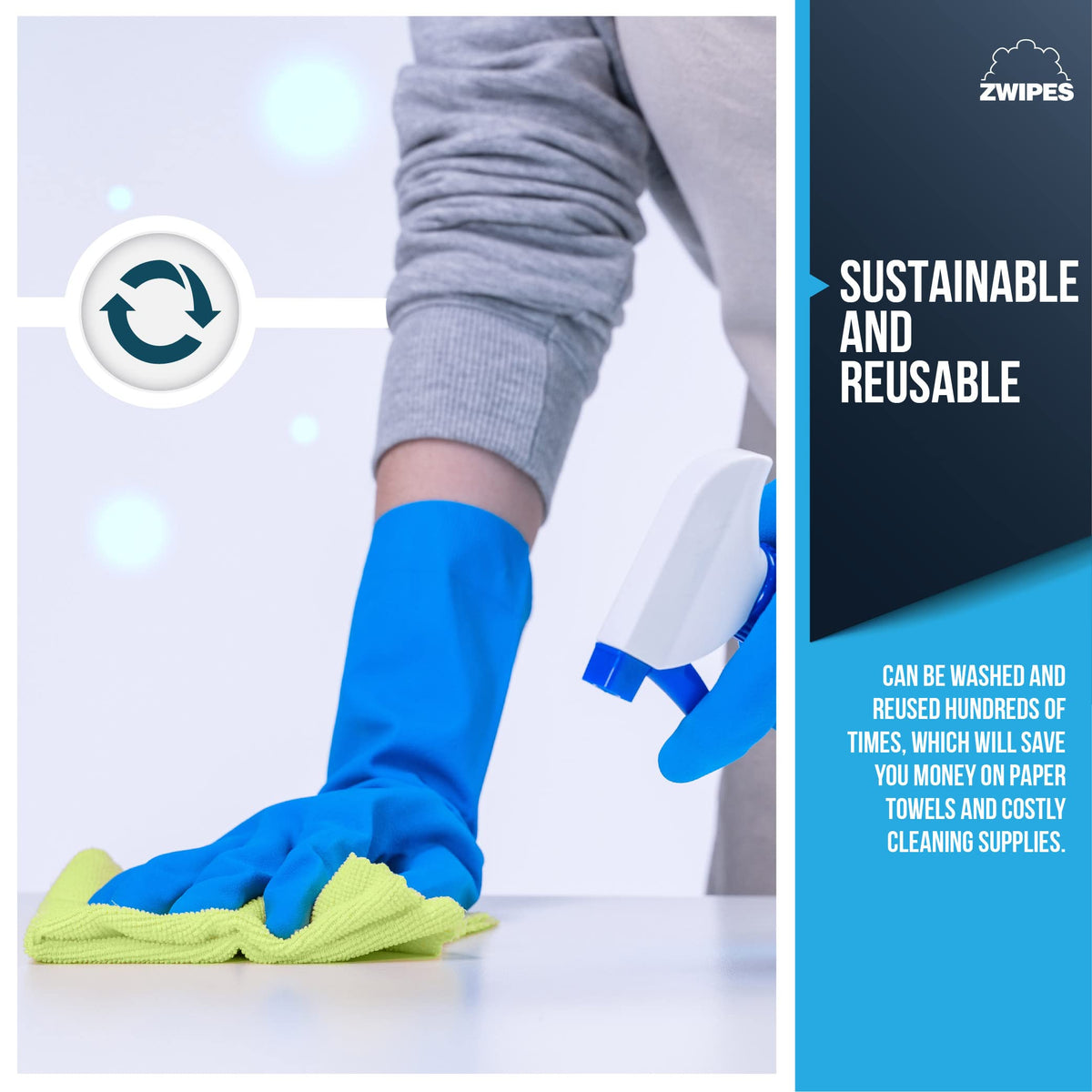 All-Purpose Microfiber Cleaning Cloths, 36 Pack
