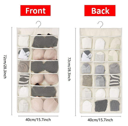Dual-Sided Hanging Closet Organizer