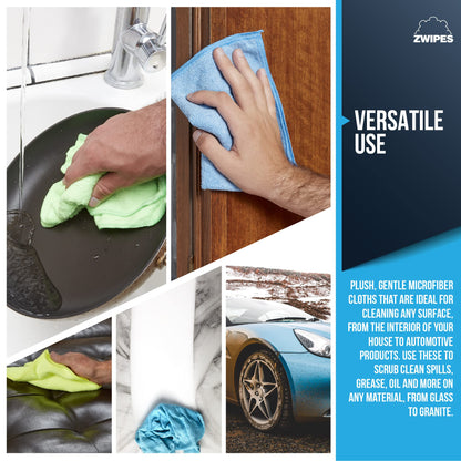 All-Purpose Microfiber Cleaning Cloths, 36 Pack
